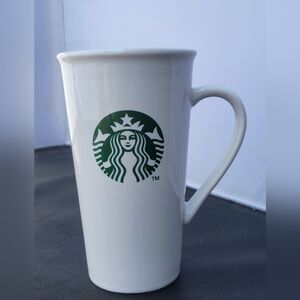 Starbucks 2012 Mermaid Split Tail Double Wall Handled Ceramic Tumbler 16 Oz